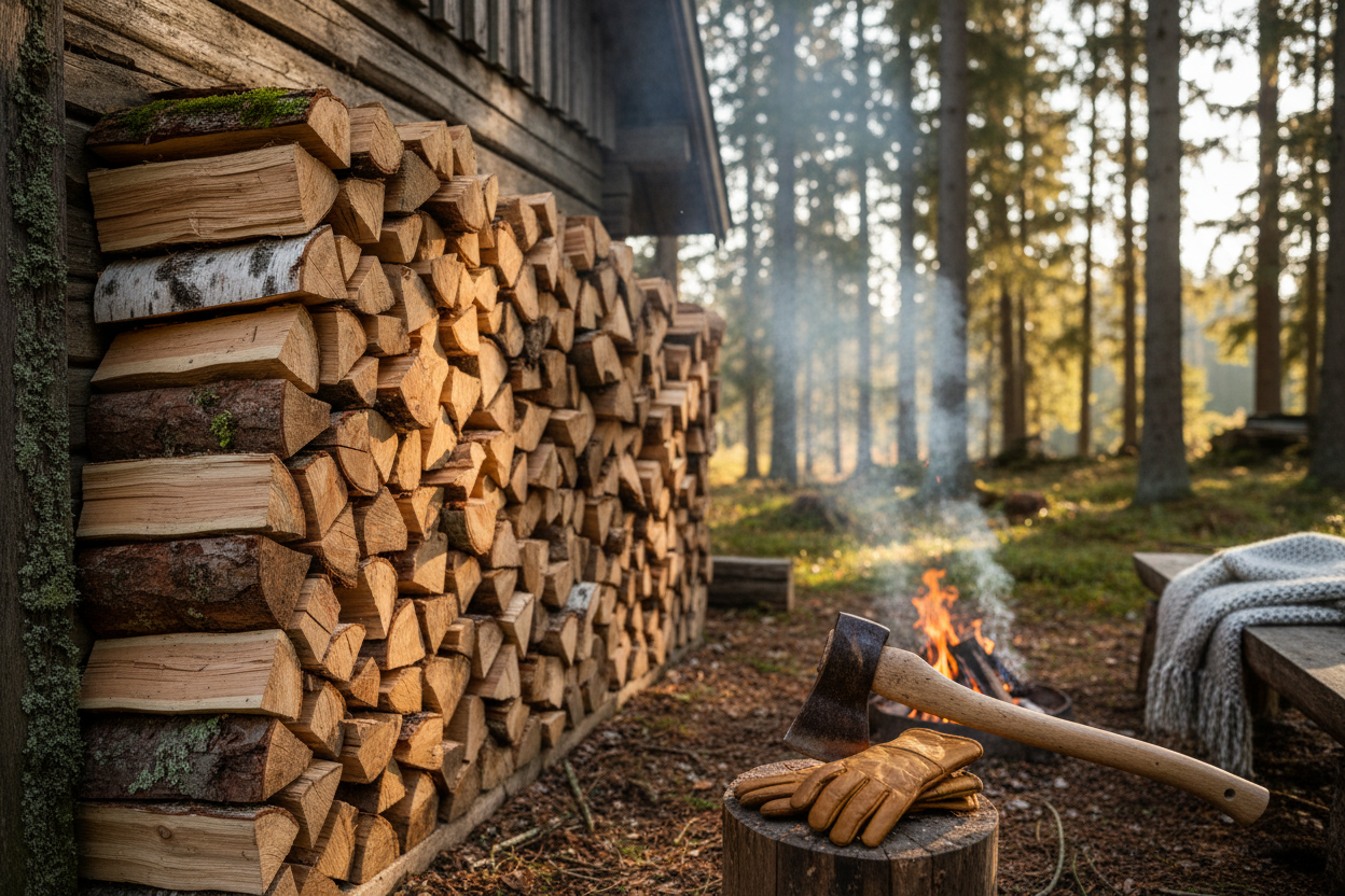 Brænde: Alt du skal vide om valg, opbevaring og fyring